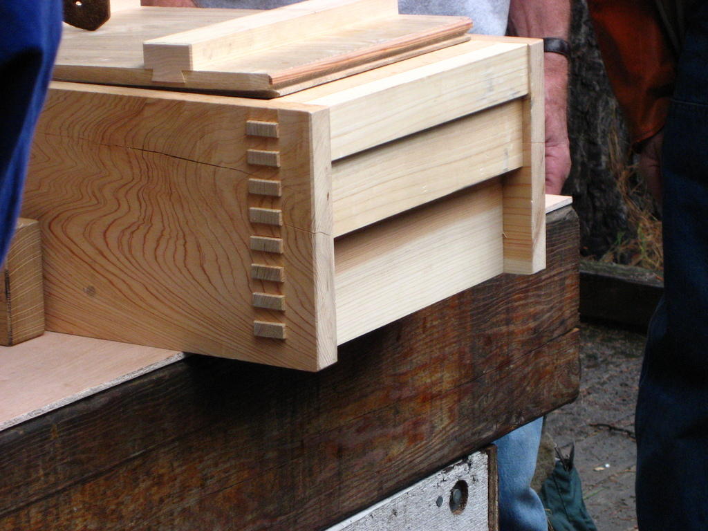 of the kezurou kai group i saw his toolbox at the 2007 timber framers 